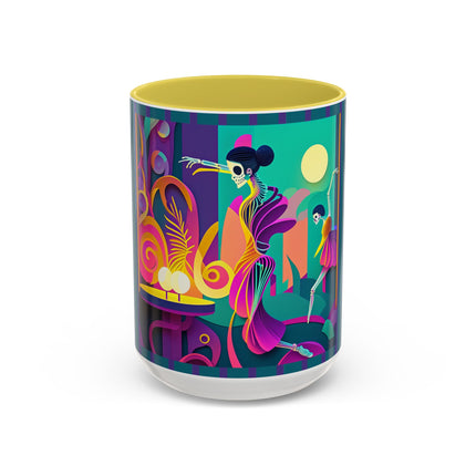 Dance of the Skeleton Ballerinas Colorful Mugs (11oz, 15oz)