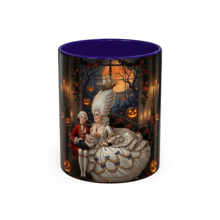 🌙🎃 The Moonlit Pumpkin Parlor Colorful Mug – Elegant Halloween Charm