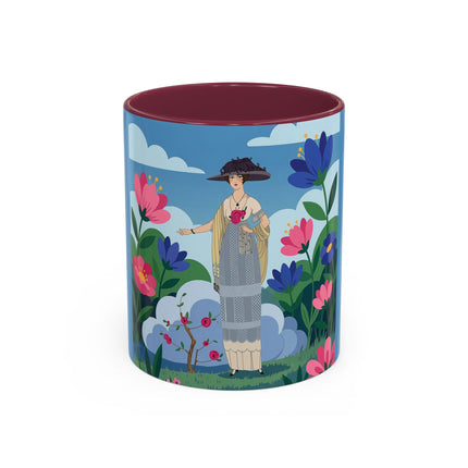 Garden Of New Beginnings Colorful Mugs – Art Deco Floral Elegance
