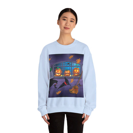 Whimsical Halloween Mischief Unisex Heavy Blend™ Crewneck Sweatshirt