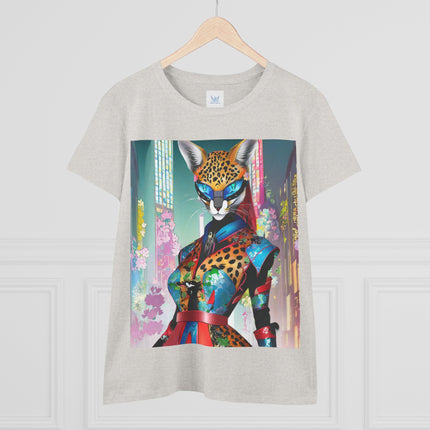 Cyber Cat Glamour Cotton Tee