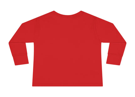 Naughty or Nice Kitten Christmas Toddler Long Sleeve Tee