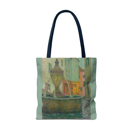 La Fontaine, Saint-Paul De Vence by Henri Le Sidaner Tote Bag (AOP)