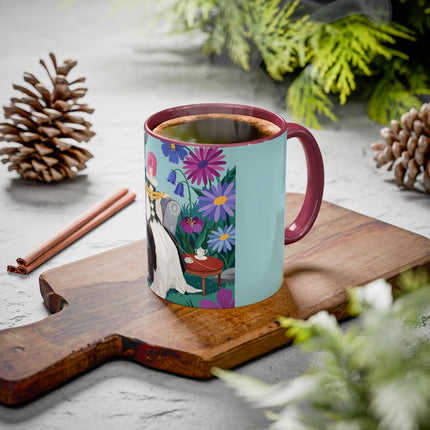 The Lady Of The Garden Tea Colorful Mugs – Art Deco Floral Elegance