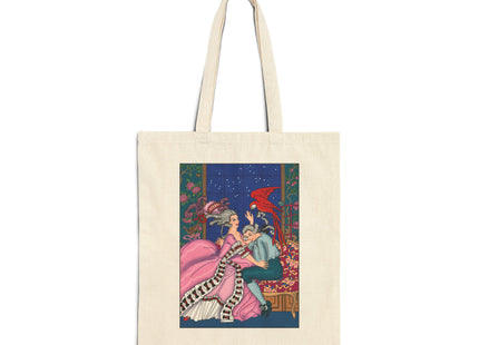 The Jealous Parrot by George Barbier Cotton Canvas Tote Bag