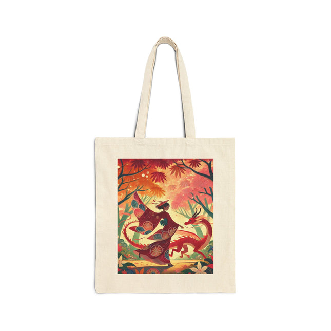 The Dragon Fairy’s Dance Cotton Canvas Tote Bag