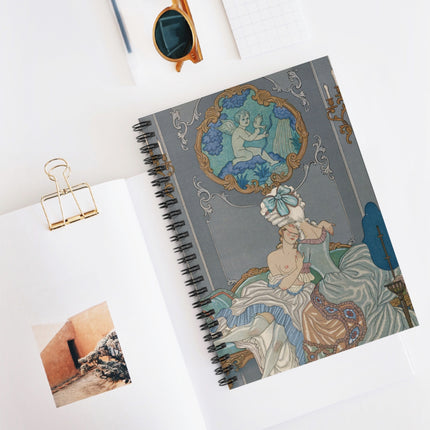 Liaisons Dangereuses by George Barbier Spiral Notebook - Ruled Line