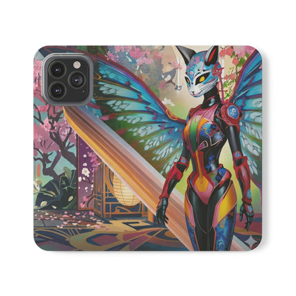 🦊🦋 Cyber Kitsune Butterfly Guardian Phone Case – Neon Magic & Digital Dreams