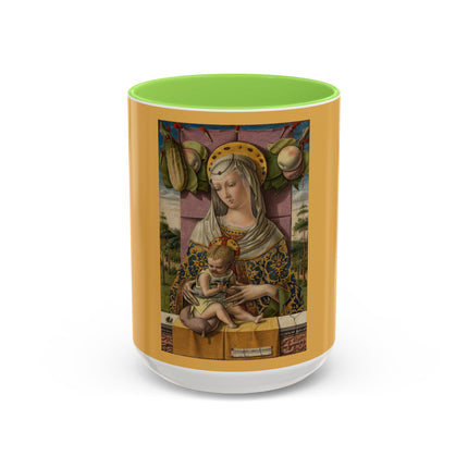 Madonna and Child by Carlo Crivelli Colorful Mugs (11oz, 15oz)