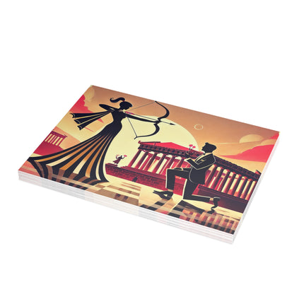 Art Deco Valentine's Romance Postcard Bundles (envelopes included)