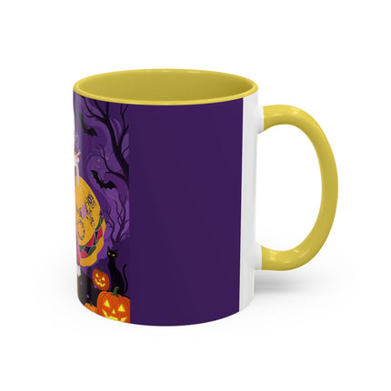 🎭🌹 The Harlequin Rose Masquerade Colorful Mug – Theatrical Halloween Romance