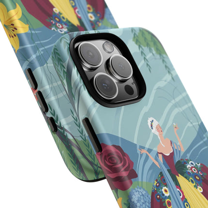 🌹🌿 The Willow Garden Promenade Phone Case – Art Deco Floral Elegance