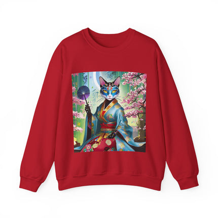 Cyberpunk Geisha Unisex Heavy Blend™ Crewneck Sweatshirt