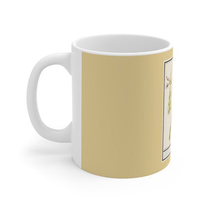 Artichoke, Broad Beans, and Lantern Plant by Anselmus Boëtius de Boodt Ceramic Mug 11oz