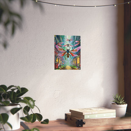 Neon Swarm Fine Art Posters
