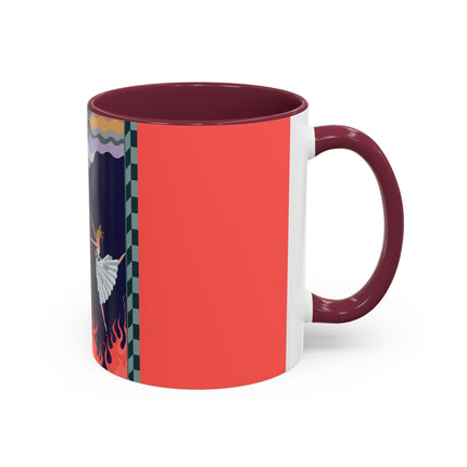 The Firebird's Awakening Colorful Mug (11oz, 15oz) – Ballet Fantasy, Mythic Fire & Art Deco Drama
