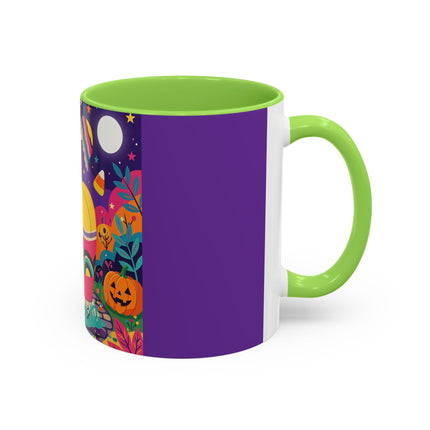 🌙🎃 The Lady Of Moonbeam Hollow Colorful Mug – Whimsical Halloween Charm