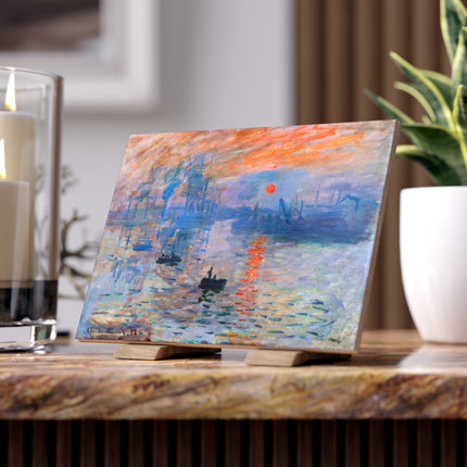 Sunrise by Claude Monet Ceramic Tile