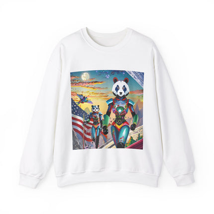 Cyber Punk Robots Unisex Heavy Blend™ Crewneck Sweatshirt