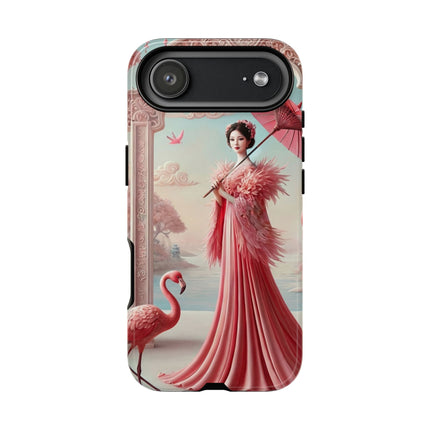 Petals, Porcelain, and Flamingos Phone Cases