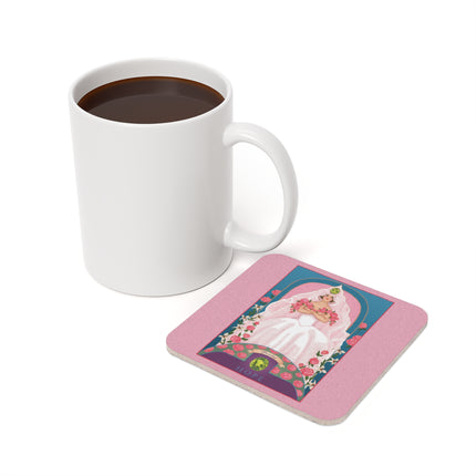 Leo Zodiac Design – August & Peridot | Cork Back Coaster
