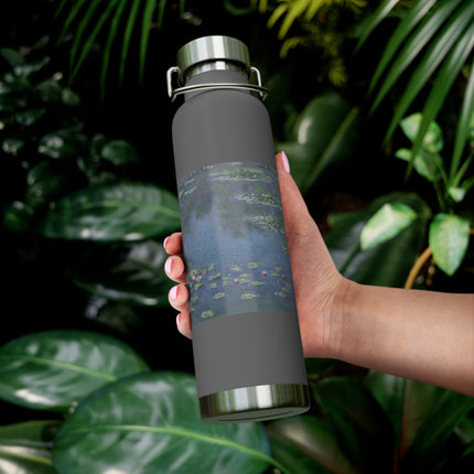 Water Lilies by Claude Monet Copper Vacuum Insulated Bottle, 22oz