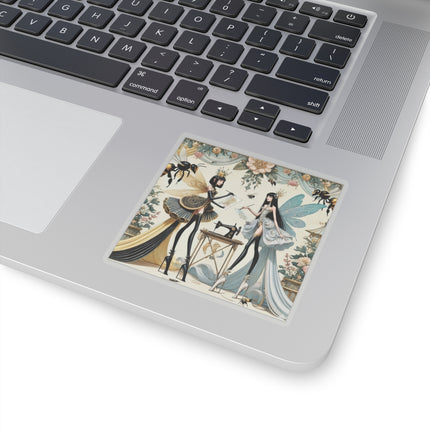 🧚✨ The Quiet Work of Fairies Kiss-Cut Sticker – Enchanted Atelier & Gentle Magic