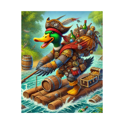 🦆🗺️ The Daring Drake Matte Vertical Poster – Adventure, Freedom & Mythic Storytelling