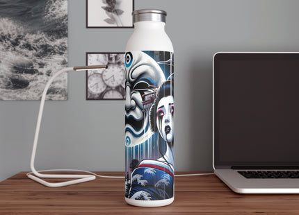 Geisha’s Black Ink Tears Slim Water Bottle