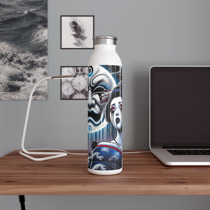 Geisha’s Black Ink Tears Slim Water Bottle