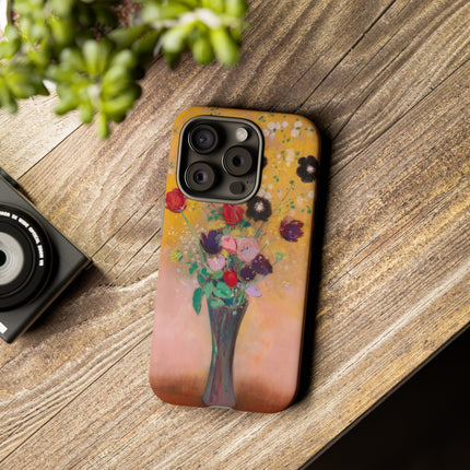 Vase of Flowers by Odilon Redon Phone Cases