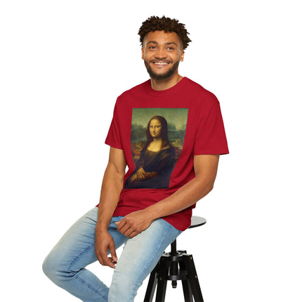 Mona Lisa by Leonardo da Vinci Unisex Garment-Dyed T-shirt