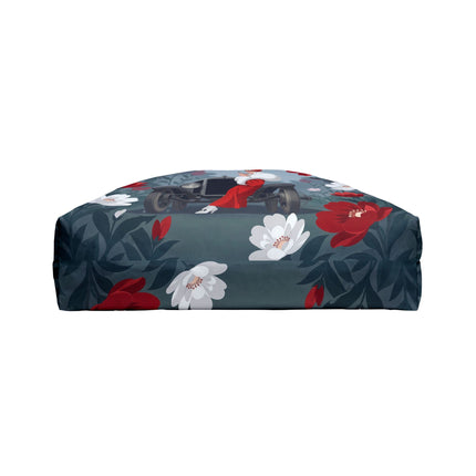 🚗🌺 The Lady Of The Grand Touring Car Weekender Tote Bag – Art Deco Motoring Elegance