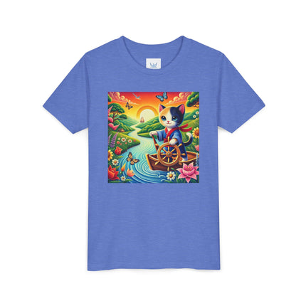 Sailor Kitten’s River Adventure Youth Short Sleeve Tee