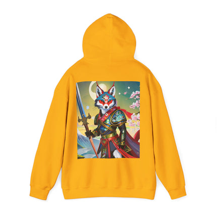 Cyberpunk Samurai Fox – Heavy Blend™ Hooded Sweatshirt