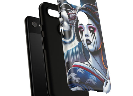 Geisha’s Black Ink Tears Phone Cases