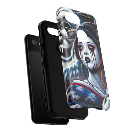 Geisha’s Black Ink Tears Phone Cases