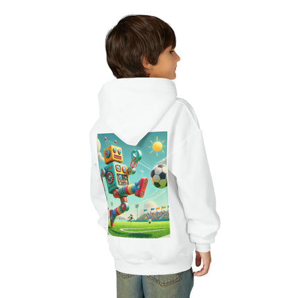 Kickoff Bot! Youth Hooded Sweatshirt – Game Day Energy & Action-Packed Fun