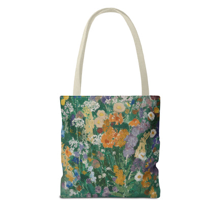 Flowers on the Mountain by August Babberger Tote Bag (AOP)