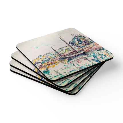 Concarneau by Paul Signac Corkwood Coaster Set