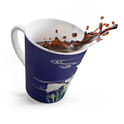 Irises by Kogyo Tsukioka Latte Mug