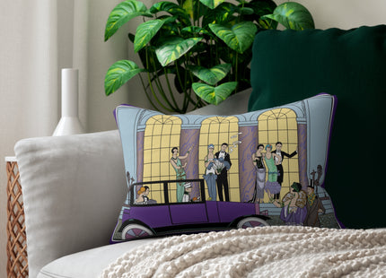 Au Revoir by George Barbier Spun Polyester Lumbar Pillow