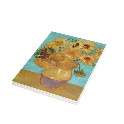 Vase with Twelve Sunflowers by Vincent Van Gogh Postcards (envelopes included) - Bundles of 10, 30, 50 Pieces