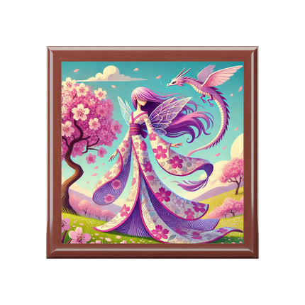 The Kimono Fairy & Sky Dragon Jewelry Box – Harmony in Bloom