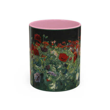 A Study of Poppies for Carnation, Lily, Lily, Rose by John Singer Sargent Colorful Mugs (11oz, 15oz)