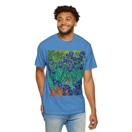 Irises by Van Gogh Unisex Garment-Dyed T-shirt