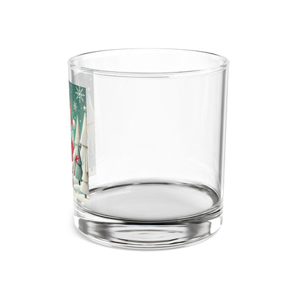 Santa's Joyful Night Rocks Glass, 10oz