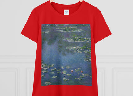 Water Lilies by Claude Monet Women's Midweight Cotton Tee