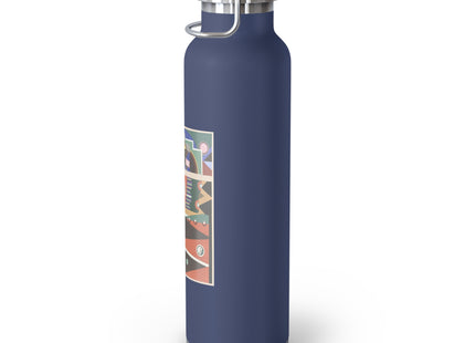 Collection decors et couleurs Pl.03 by Georges Valmiers Copper Vacuum Insulated Bottle, 22oz
