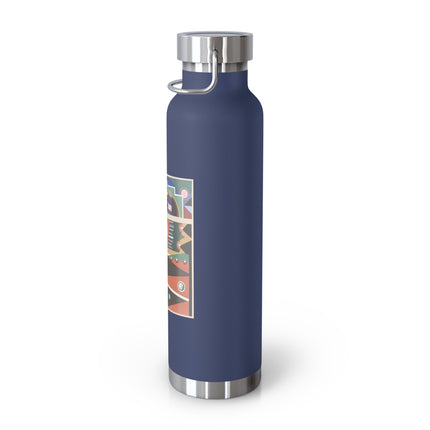 Collection decors et couleurs Pl.03 by Georges Valmiers Copper Vacuum Insulated Bottle, 22oz